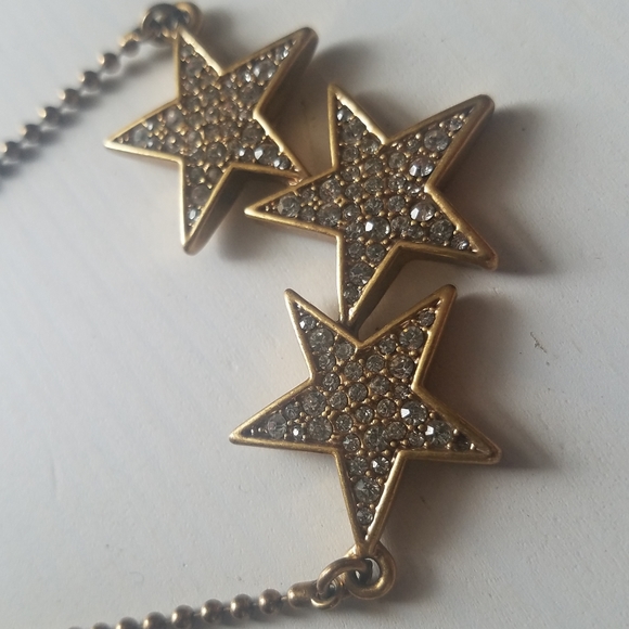 J. Crew 3 Star Long Statement Layer Necklace - Picture 6 of 8